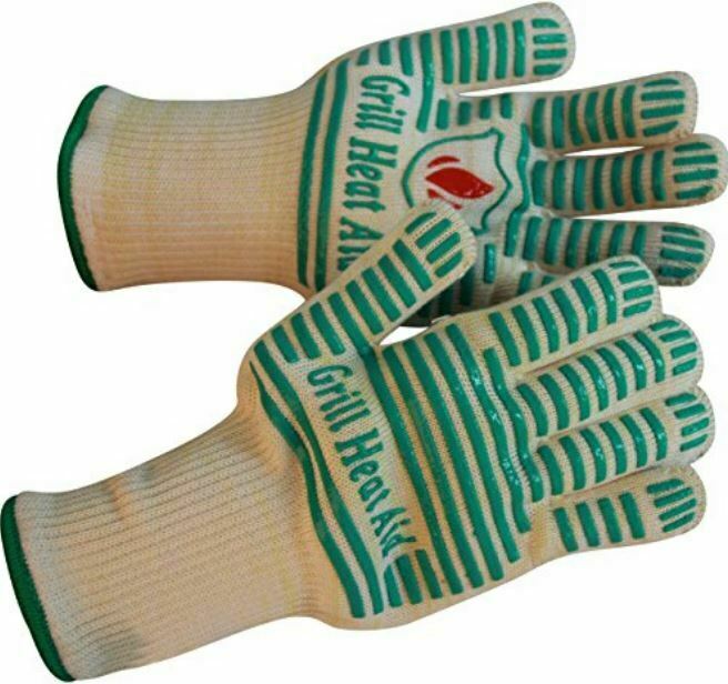 AMAZING HEAT RESISTANT OVEN BBQ GLOVE WITH FINGERS LEFT RIGHT HAND SINGLE / PAIR