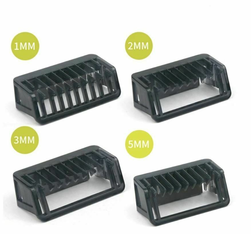 1 2 3 5 mm Comb Trimmer Clipper Body Skin Kamm Kammaufsatz für Philips OneBlade