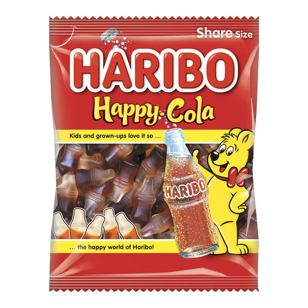 B2235 Haribo Bubblegum Bottles Sweets - 12 x 160g Bags