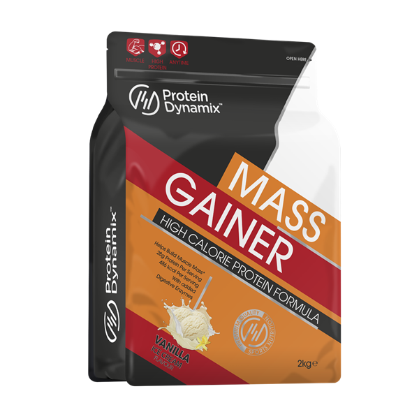 P1806 Protein Dynamix Mass Gainer 2kg Vanilla Ice Cream Pouch