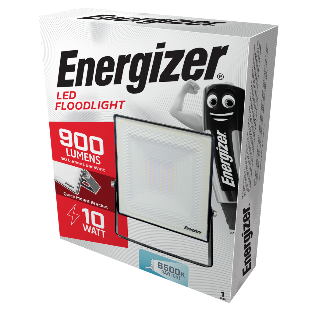 S10927 Energizer LED Floodlight - 10W - 900 Lumen - 6,000K (Daylight)
