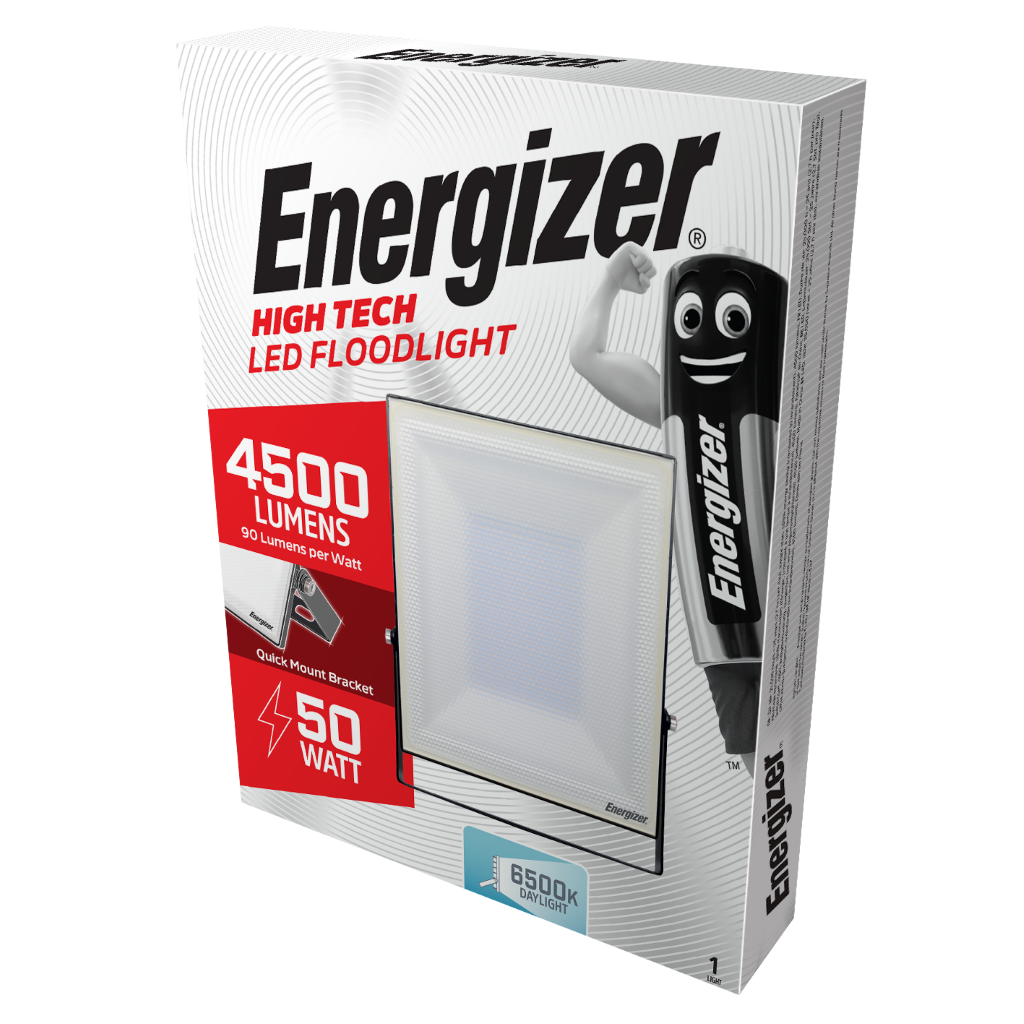 S10933 Energizer LED Floodlight - 50W - 4,500 Lumen - 6,000K (Daylight)