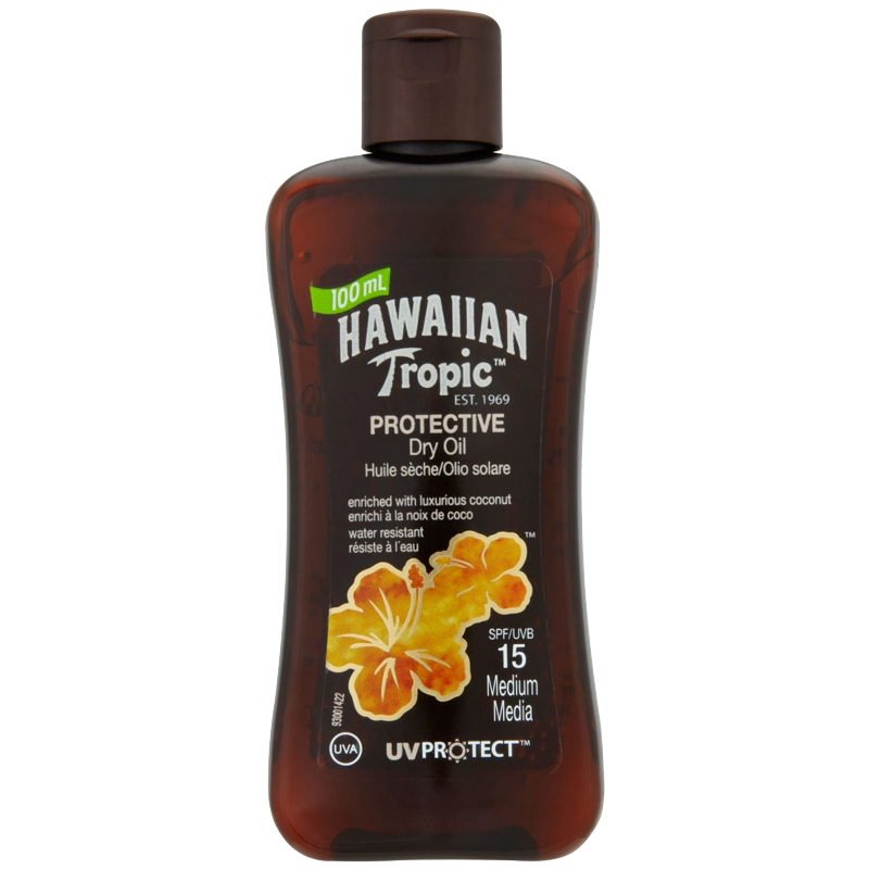 S5539 Hawaiian Tropic Protective Dry Oil Spray - SPF 8, 200ml