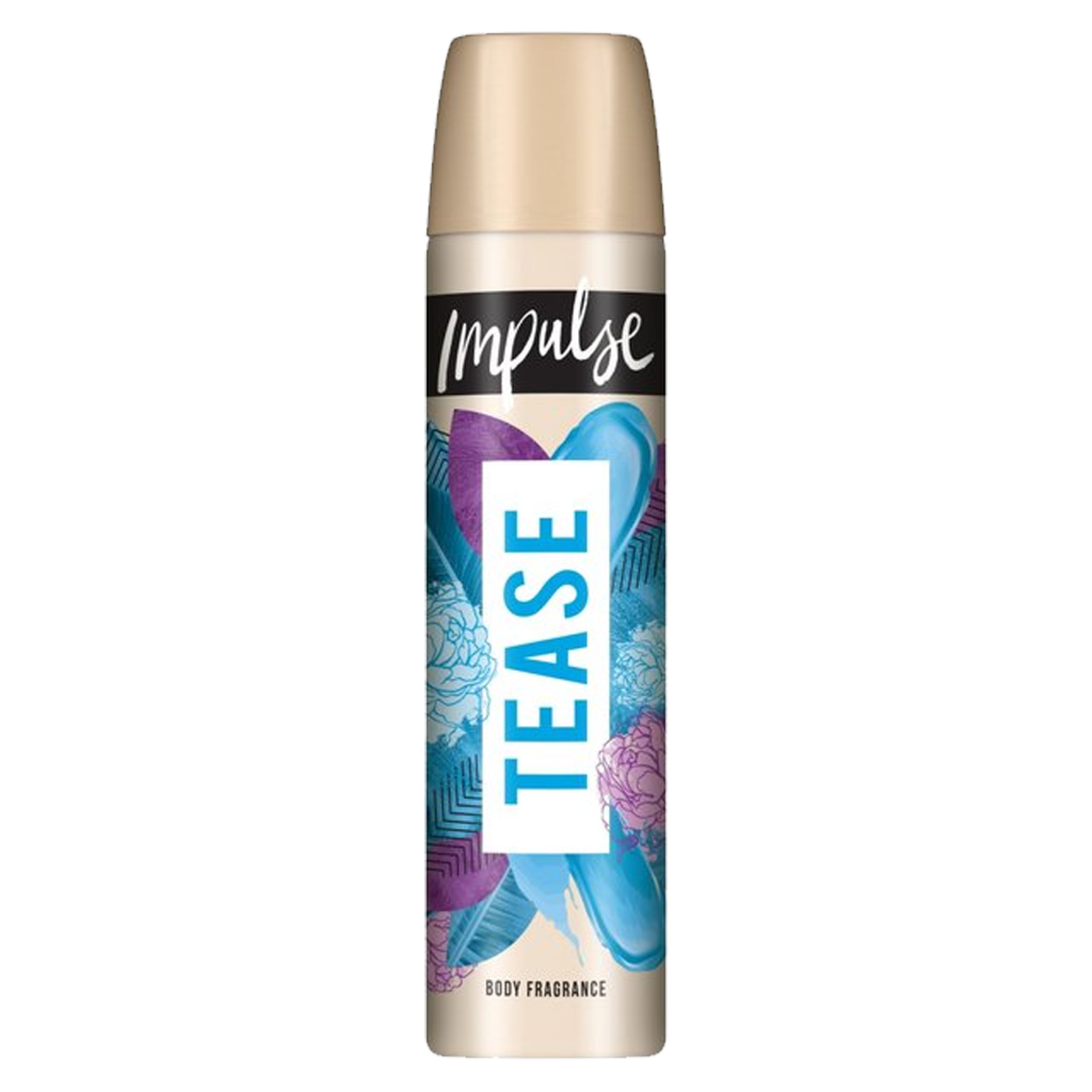 T0031 Impulse Tease Body Spray - 75ml (6 Pack)