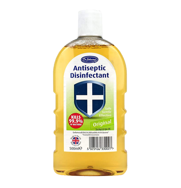 T0102 Dr Johnsons Antiseptic Original Disinfectant Original - 500ml (12 Pack)
