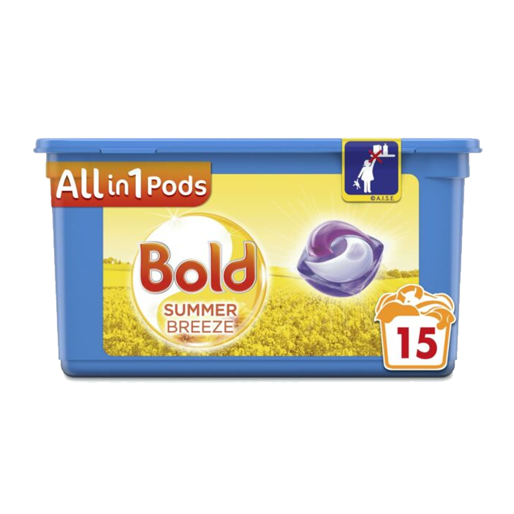 T0307 Bold Aio Pods Summer Breeze - Pack of 15 (3 Pack)