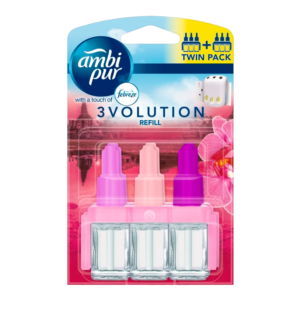 T0366 Febreze (Ambi Pur) 3Vol Refill Twin Thai Orchid (5 Pack)