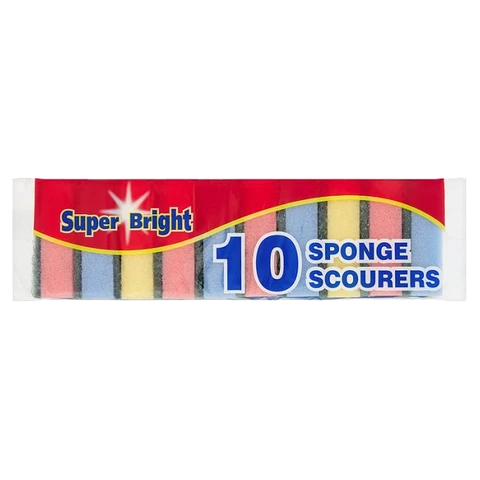 T0627 Superbright Sponge Scourers (10 Pack)