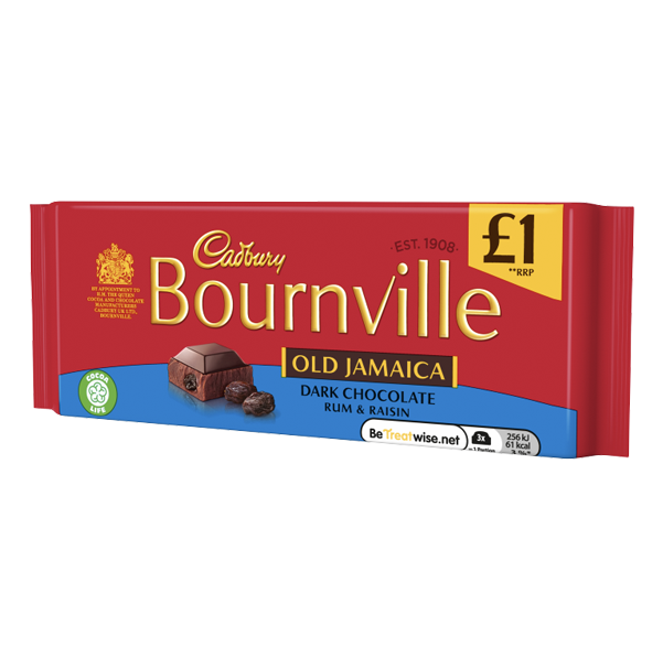 T0683 Cadbury Bournville Old Jamacia Block - 100g - Price Marked (18 Pack)