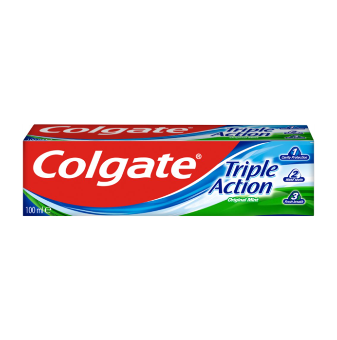 T0819 Colgate Triple Action Toothpaste - 100ml (12 Pack)
