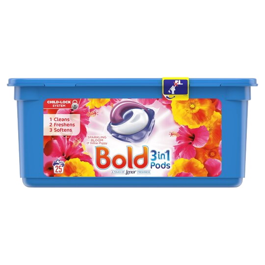 T1122 Bold All In One Pods Sparkling Bloom - Pack of 25 (3 Pack)